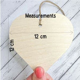 Wooden Heart Ornament Tropical - Braver Than You Know