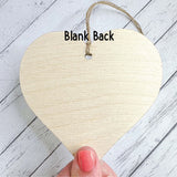 Wooden Heart Ornament - Sister Rare As A Unicorn