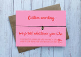 Wish Bracelet -  A wish to say you are my favourite person