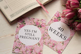 Bright Floral Pregnancy Journey & Reality Cards ®