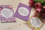 Bright Floral Pregnancy Journey & Reality Cards ®
