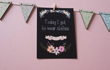 Premature Baby Journey Cards ® - Chalkboard Floral