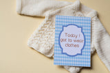 Blue Retro Premature Baby Journey Cards ®