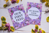 Bright Floral Breastfeeding Journey Cards ®