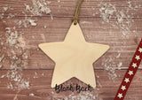 Wooden Colour In Doodle Star Ornament or magnet - Merry Xmas to the best Nephew