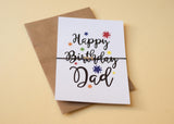 A6 postcard print - Birthday Dad