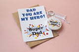A6 postcard print - Dad My Hero