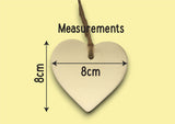 Ceramic Hanging Heart - Lollipop Men like you are precious and few