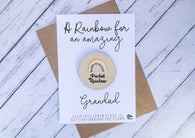 Wooden pocket rainbow for an amazing Grandad