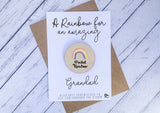 Wooden pocket rainbow for an amazing Grandad