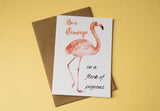 A6 Postcard Print - Flamingo