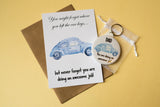A6 postcard print - Car Keys Awesome Job