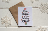 Christmas Tree Dad A6 Postcard