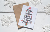 Christmas Tree Nursery Teacher A6 Postcard