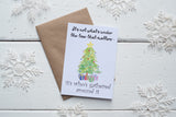 Christmas Gathered Around the Tree A6 Postcard