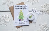Christmas Gathered Around the Tree A6 Postcard