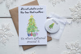 Christmas Gathered Around the Tree A6 Postcard