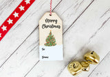 Reusable Gift Tag - Xmas tree