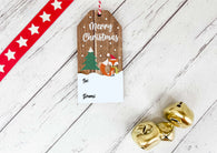 Reusable Gift Tag - Festive Friends
