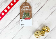 Reusable Gift Tag - Red Car