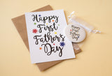 A6 postcard print - Happy First Father's Day