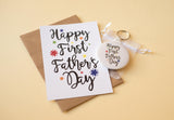 A6 postcard print - Happy First Father's Day