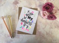 SWEARY A Wish for my Favourite B*tch Wish Bracelet