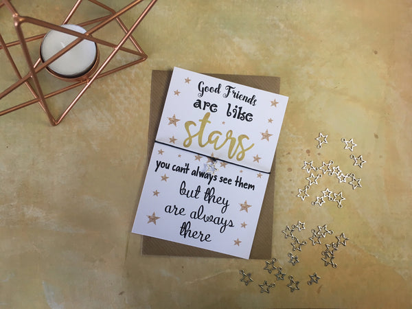 A6 Postcard Print - Good Friends Are Like Stars