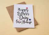 Happy Father's Day Love Bump A6 postcard print