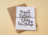 Happy Father's Day Love Bump A6 postcard print