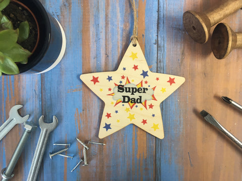 Star Ornament - Super Dad