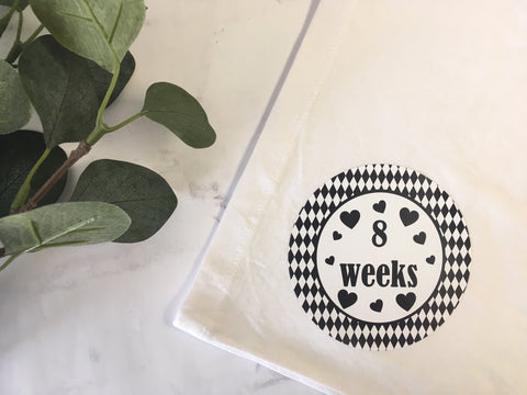 Pregnancy Journey Stickers - Monochrome