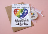A6 postcard print - Look for Rainbows