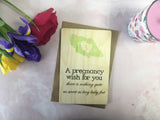 Printed Wooden Wish Bracelet - Pregnancy Wish