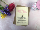 Printed Wooden Wish Bracelet - Pregnancy Wish