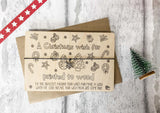 Wish bracelet - Xmas Doodle Wish for an amazing Dad to be
