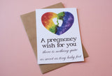 A6 Postcard Print - Rainbow Pregnancy Wish