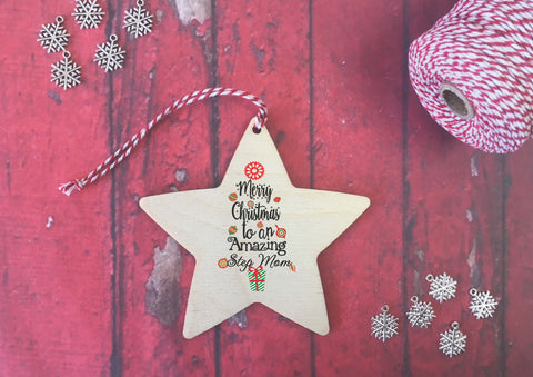 Star Ornament - Merry Christmas to an Amazing Step Mom