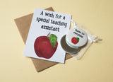 A6 postcard print - Teaching Assistant Apple
