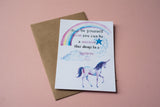 A6 Postcard Print - Be a Unicorn