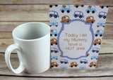 Blue Retro Alternative Baby Journey Cards ®