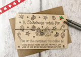 Wish bracelet - Xmas Doodle Wish for an amazing Gran to be