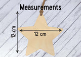 Wooden Star Ornament - Nannies Are Like Stars