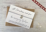 Wish Bracelet - A Christmas Wish for an Amazing Godson