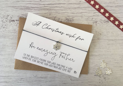 Wish Bracelet - A Christmas Wish for an Amazing Father
