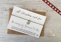 Wish Bracelet - Christmas Wish Amazing Grannie To Be