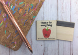 Wooden Magnet - Thanks For Everything apple