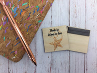 Wooden Magnet - Thanks For Helping Me Shine