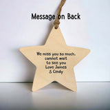 Grandmas are like stars wooden ornament