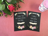 Mummy Journey Cards ® Chalkboard Floral
